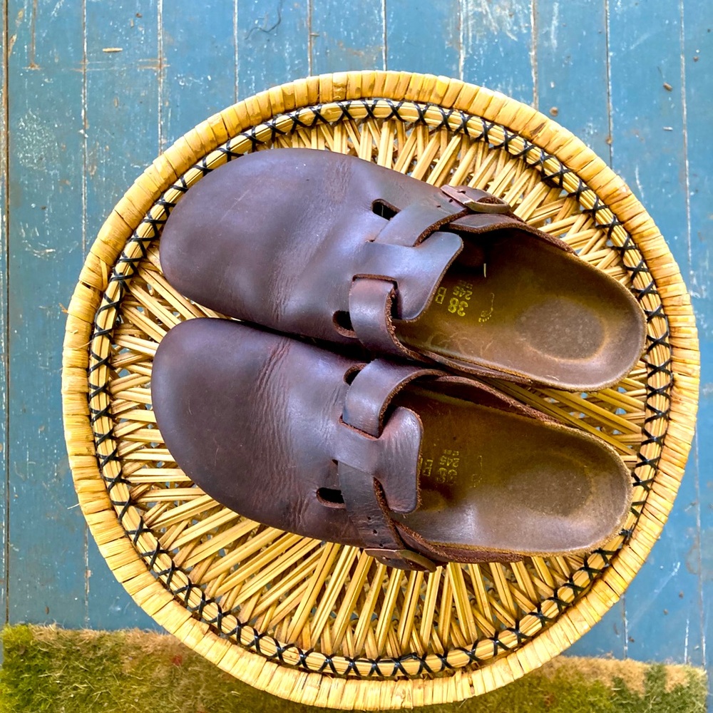 SOLD Boston Oiled Leather Birks 38